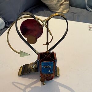 Gary Rosenthal- art dreidel – heart – Home Art